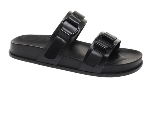 The Sonia Slide Sandals Black