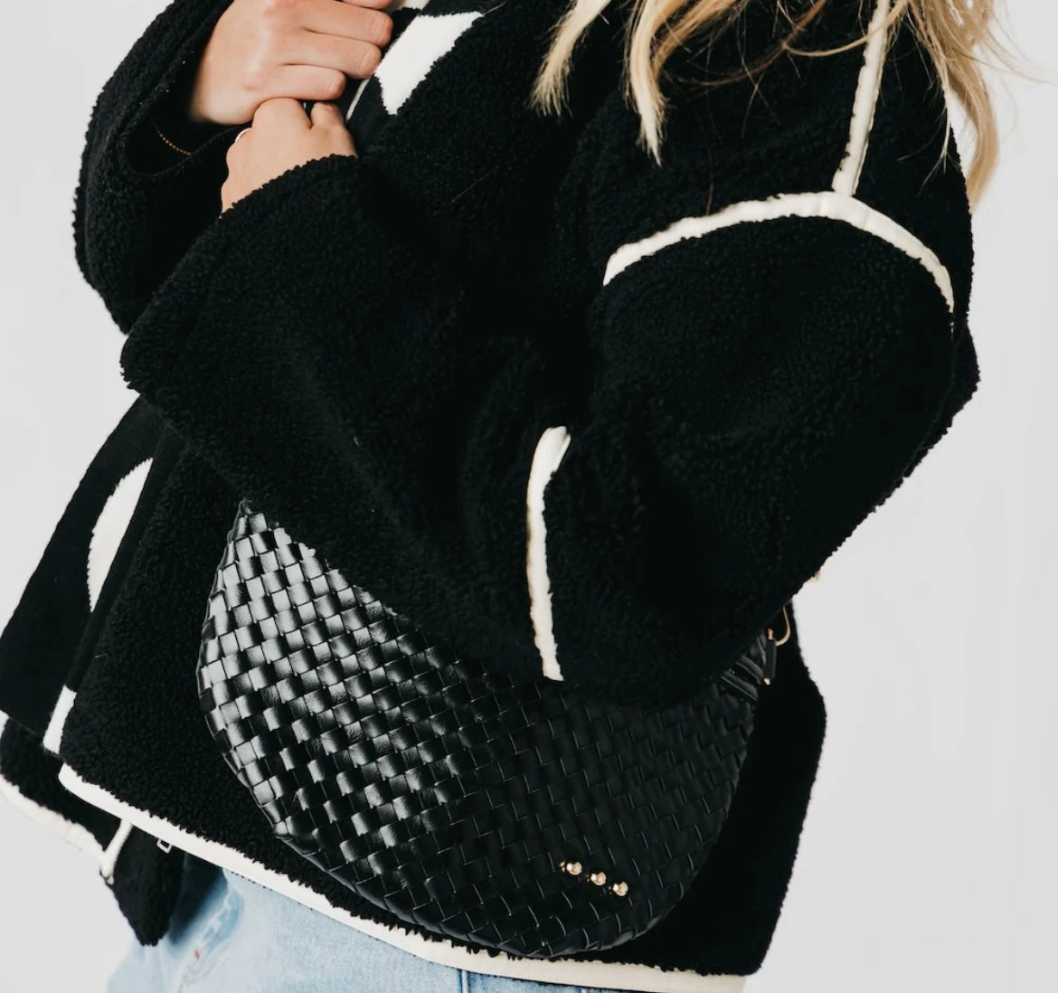 The Westlyn Woven Bum Bag Black
