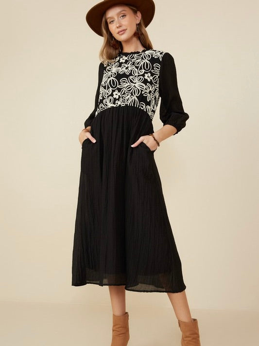 embroidered panel dress ARRANGE ultimate embroidered paneled maxi dress in ivory
