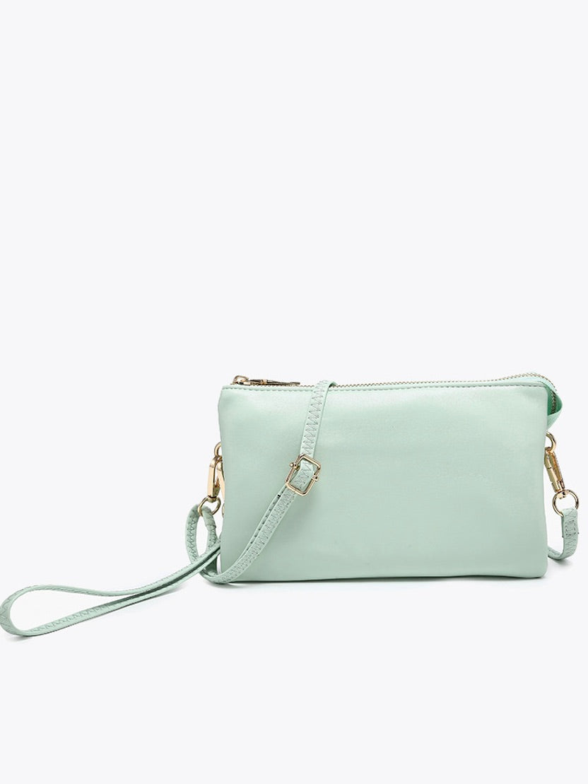 The Riley Compartment Crossbody Light Mint