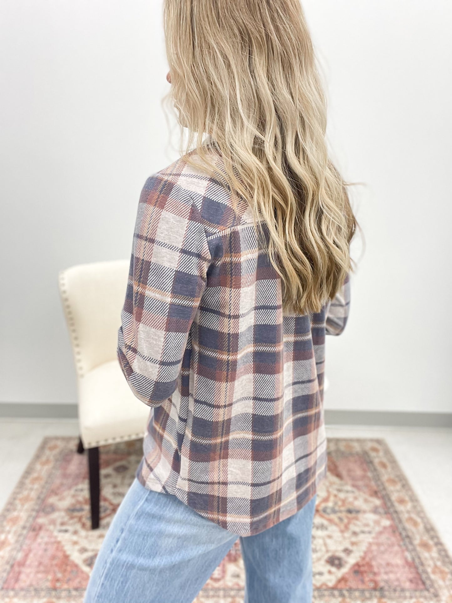 The Cassian Shirt Vintage Indigo Plaid