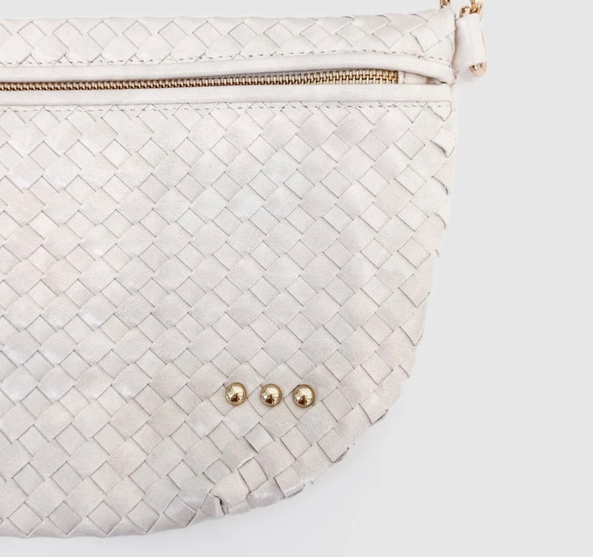 The Westlyn Woven Bum Bag Cream