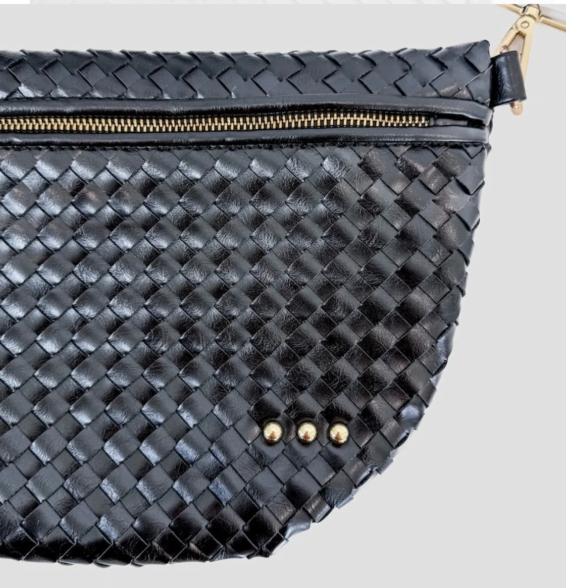 The Westlyn Woven Bum Bag Black