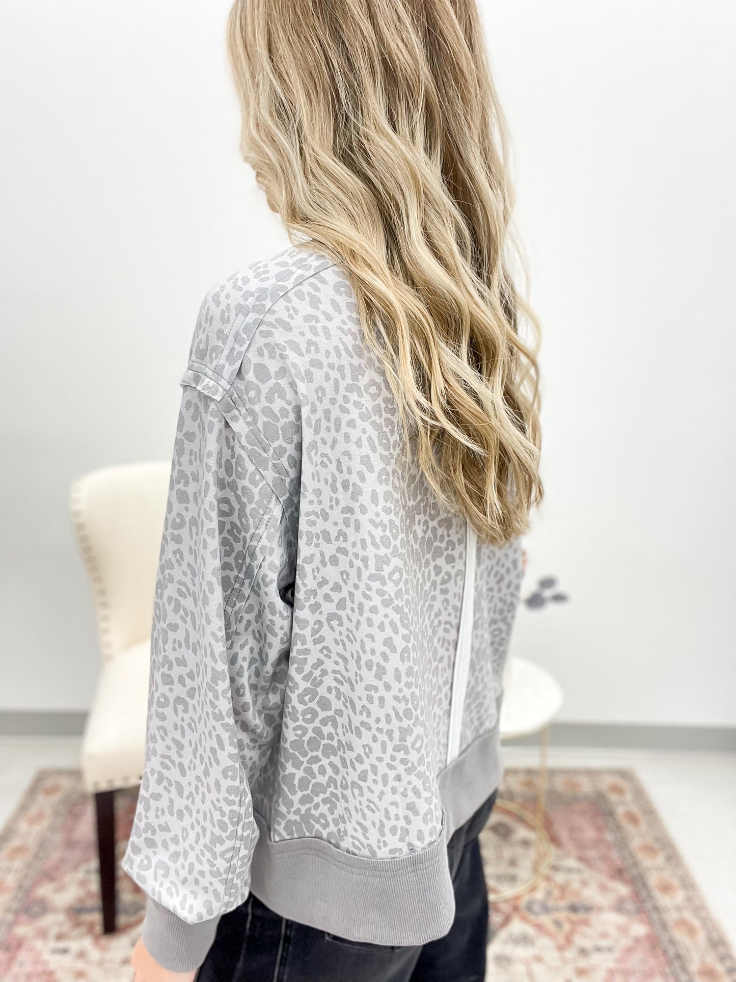 No Wonder Edgy Leopard Print Knit Top S-3X