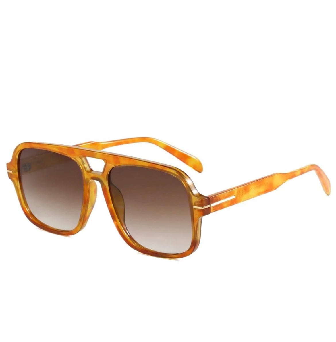 The Natalie Aviator Sunglasses Sunset Tortoise/Brown
