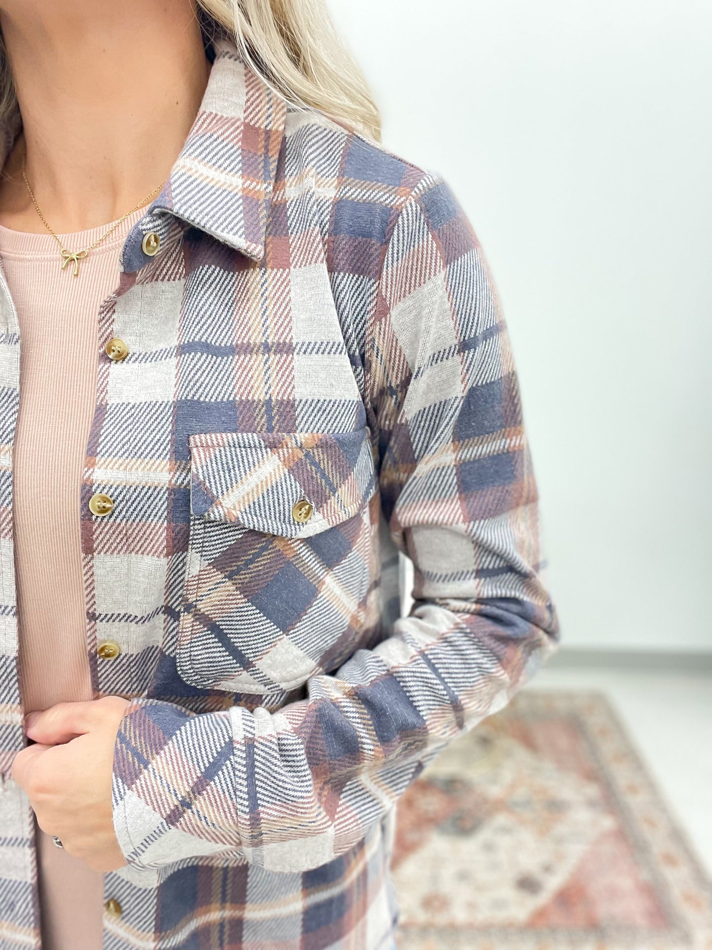 The Cassian Shirt Vintage Indigo Plaid