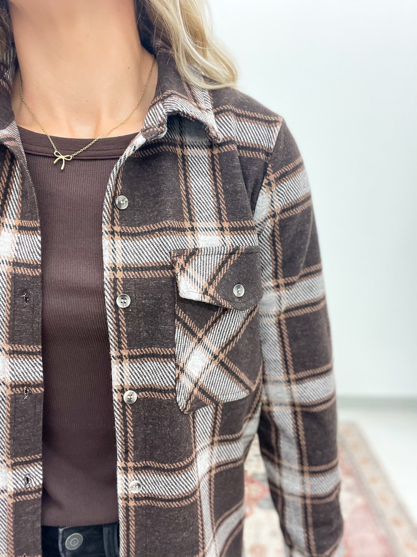 The Cassian Shirt Coffee Plaid