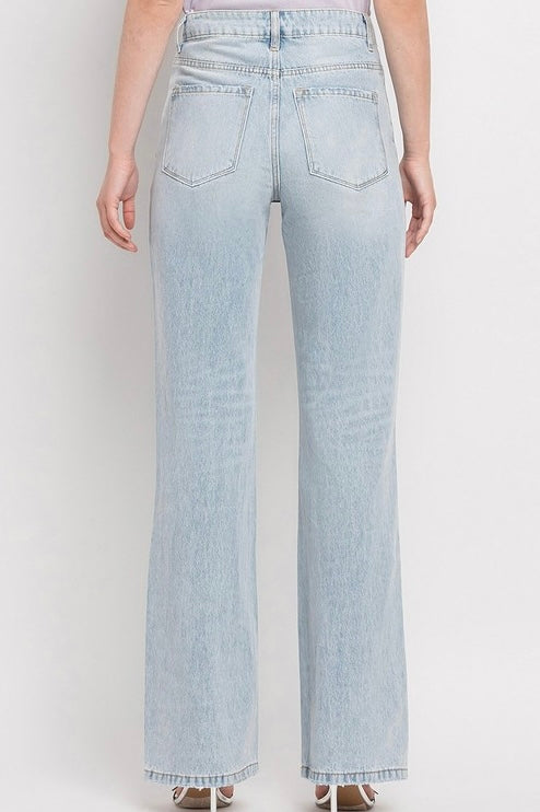 The Laina Vintage High Rise Flare Denim Light Wash Tall