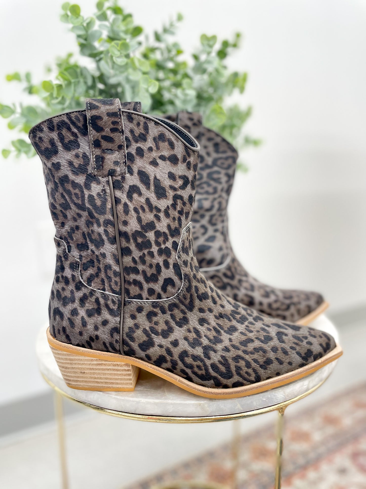 The Toni Gray Leopard Authentic Calf Hair Boots 6, 7.5, 8, 8.5, 9