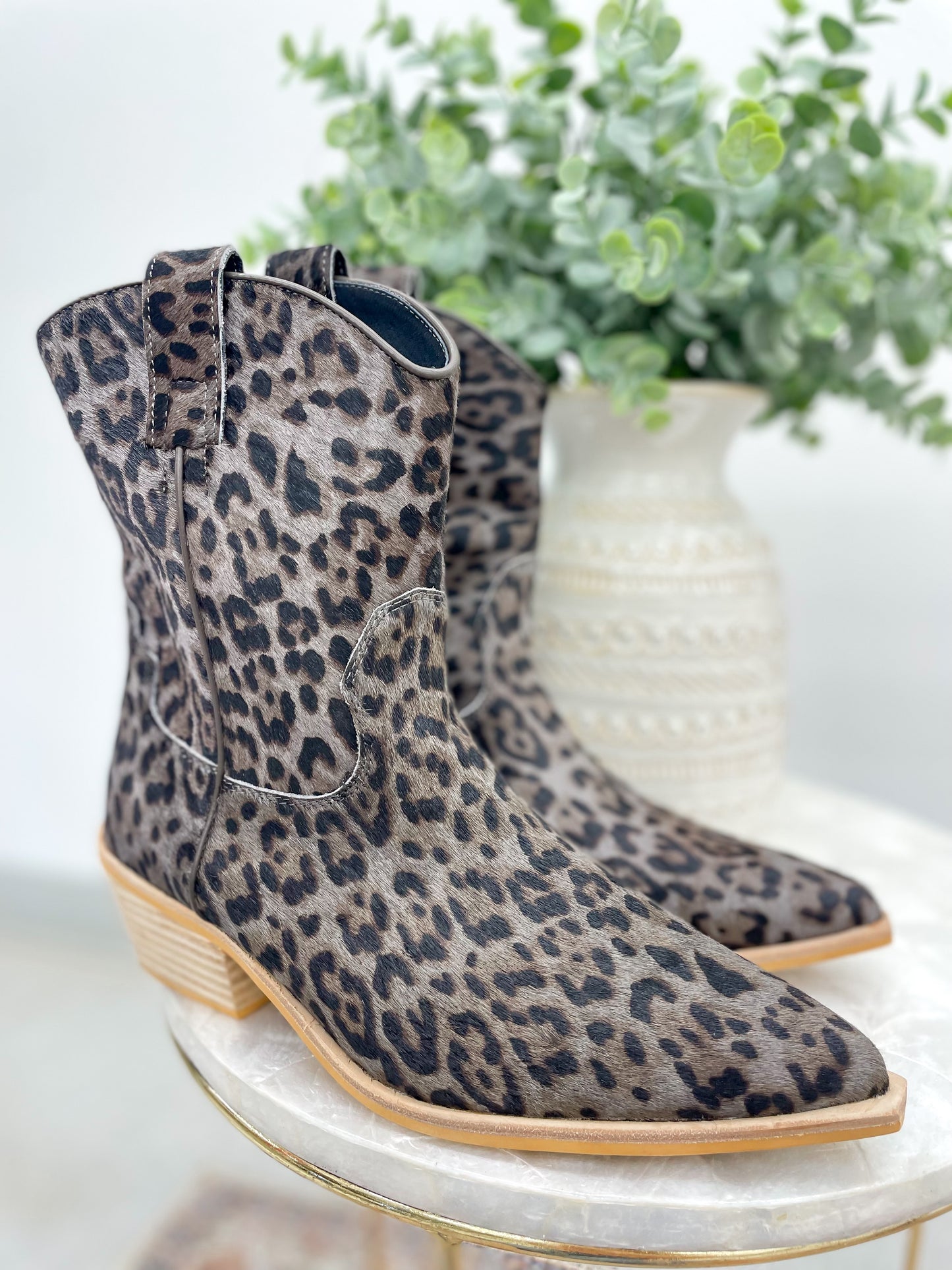 The Toni Gray Leopard Authentic Calf Hair Boots 6, 7.5, 8, 8.5, 9