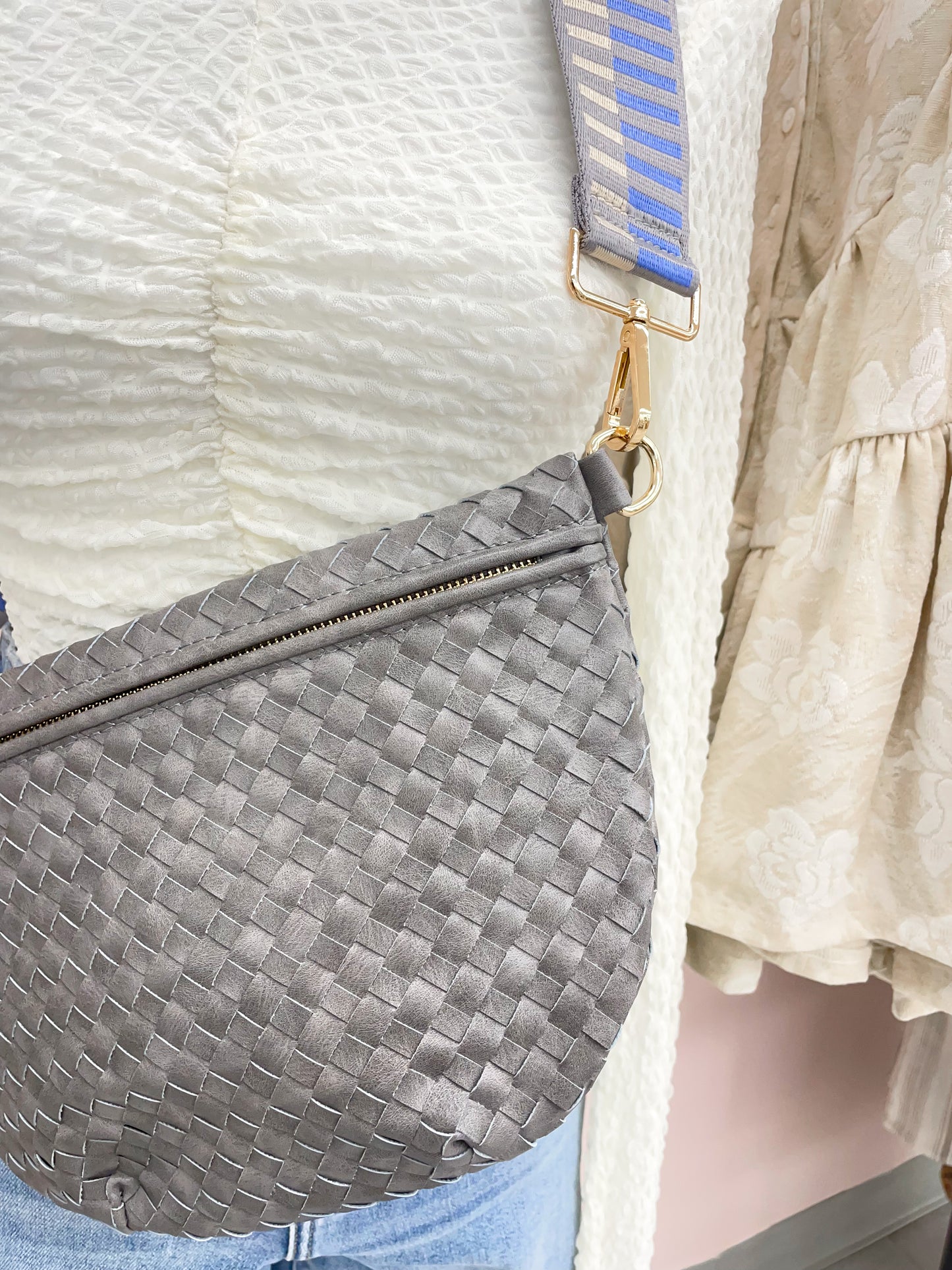 The Westlyn Woven Bum Bag Gray