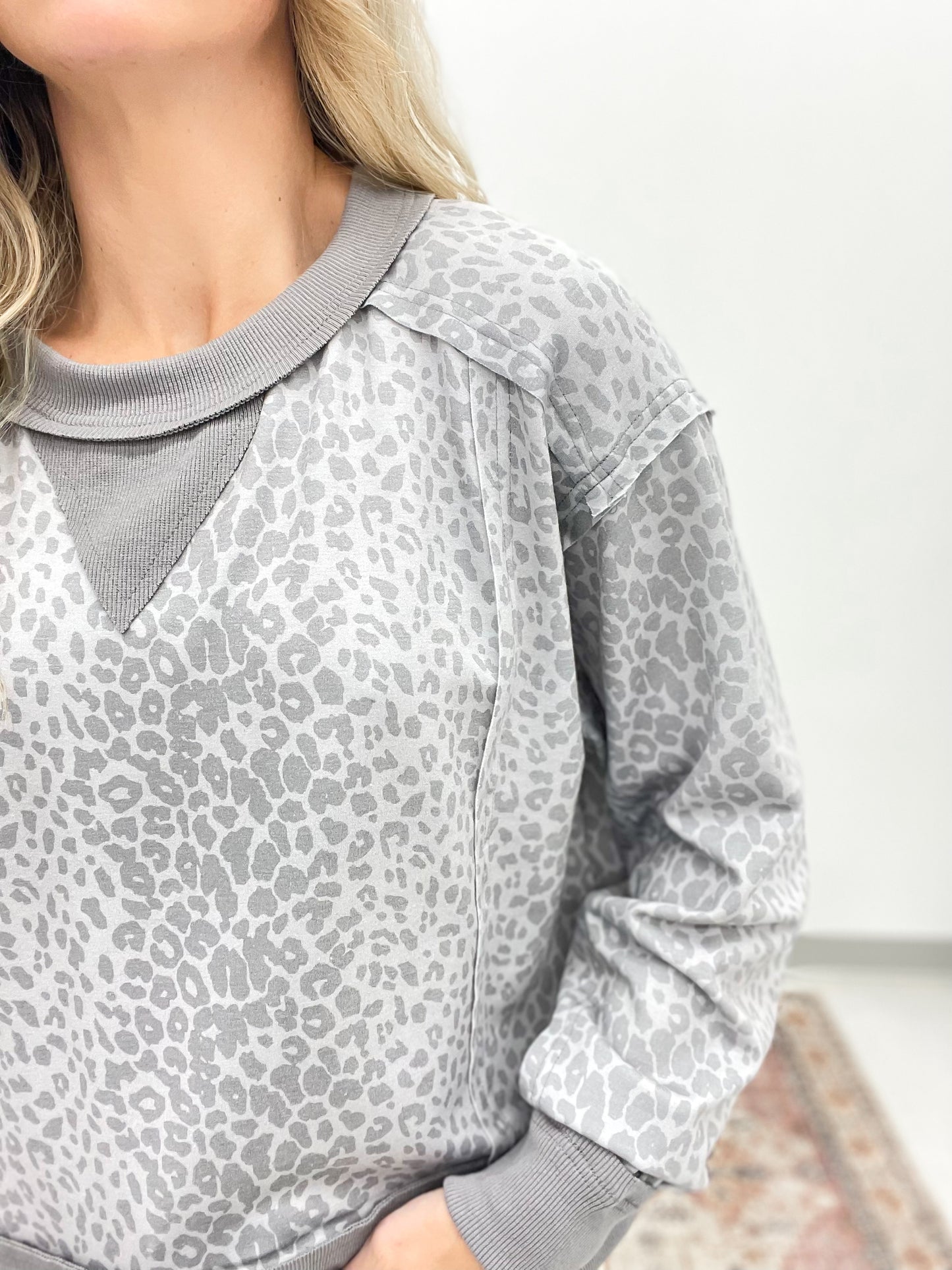 No Wonder Edgy Leopard Print Knit Top S-3X