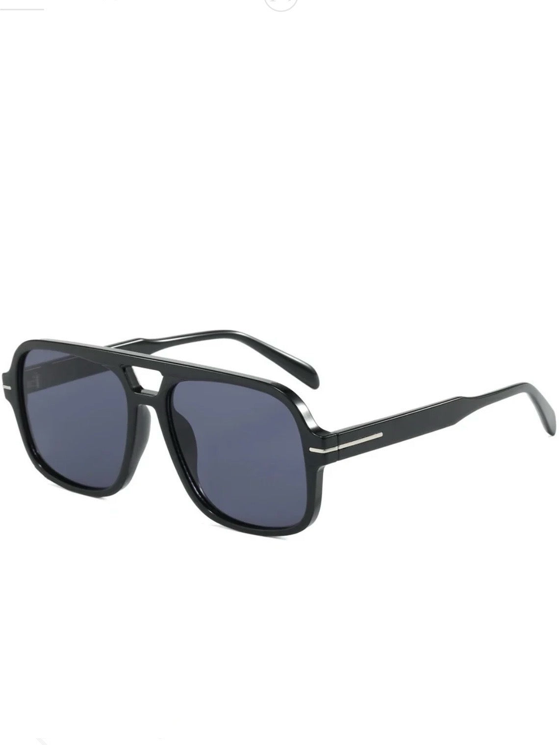 The Natalie Aviator Sunglasses Black/Black