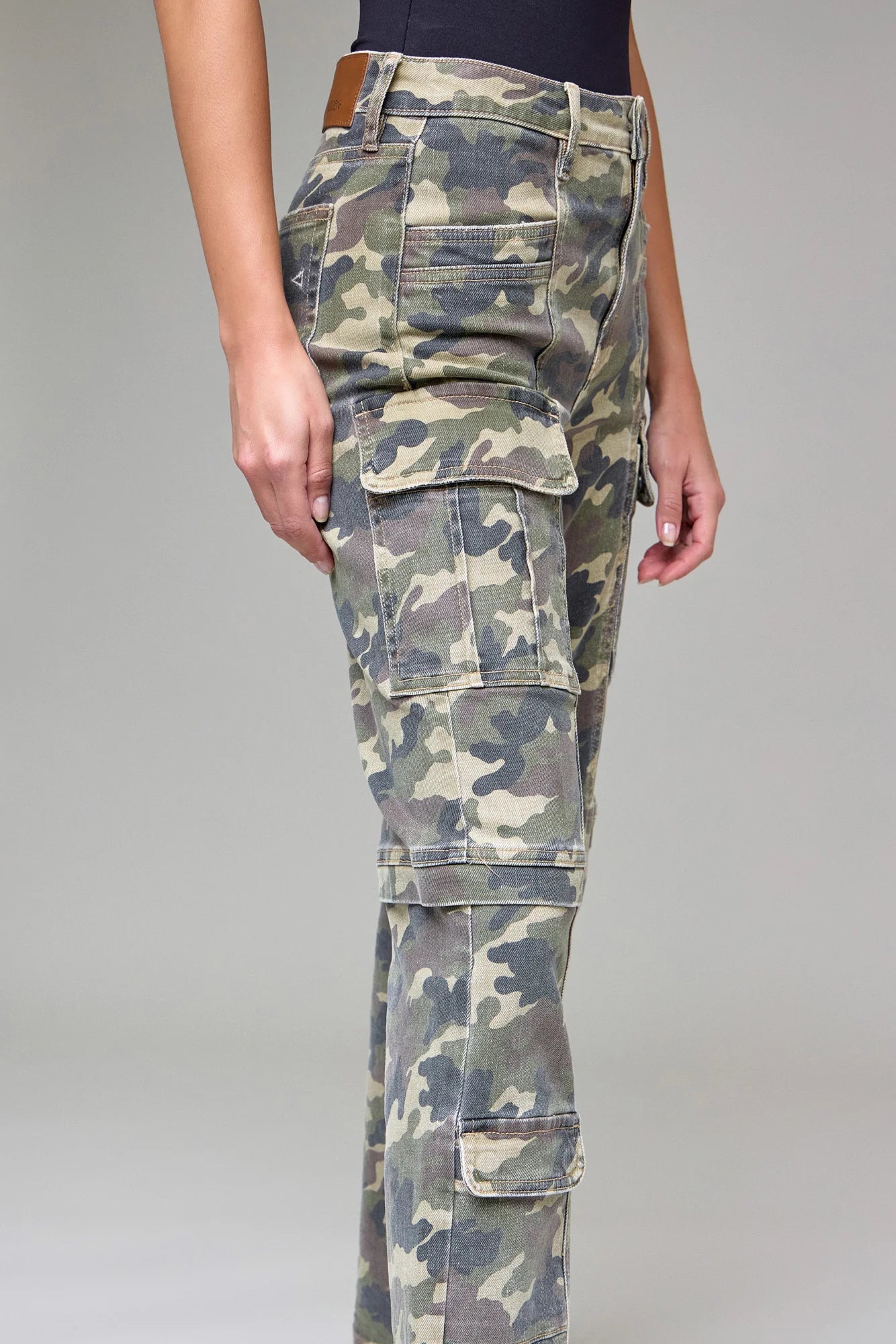 Hidden Tracey High Rise Straight Camouflage Denim