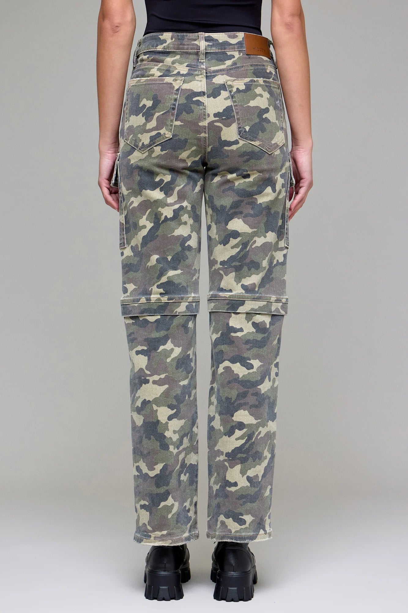 Hidden Tracey High Rise Straight Camouflage Denim