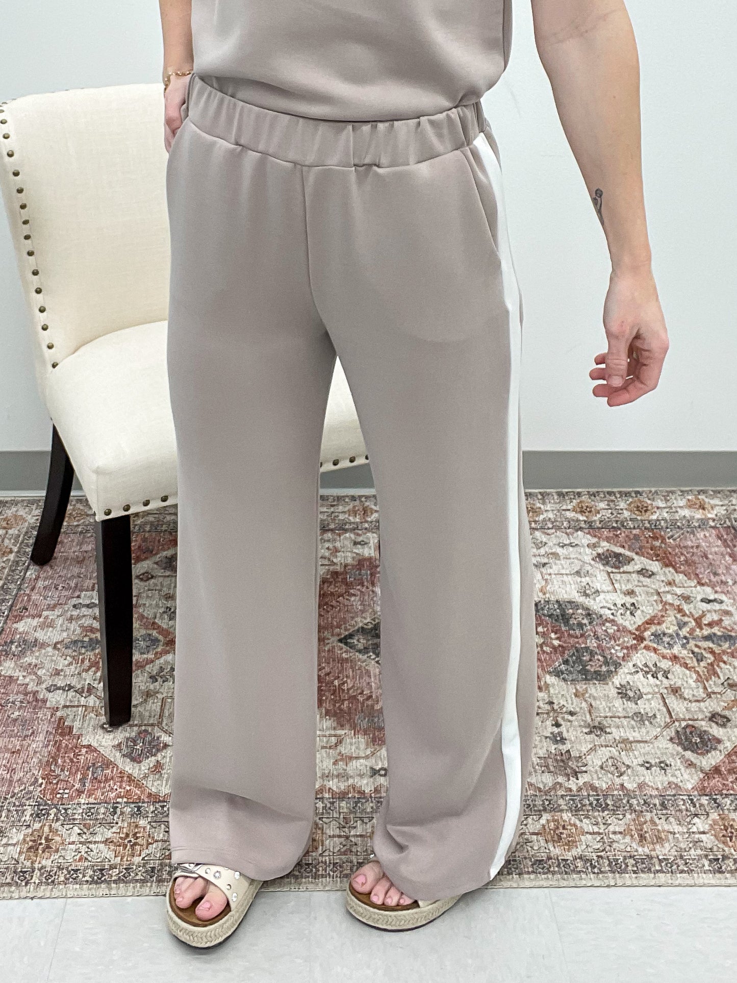 Full Swing Modal Track Pants Taupe