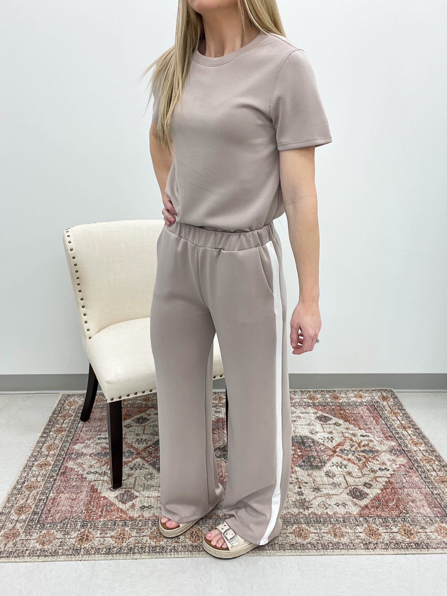 Full Swing Modal Track Pants Taupe