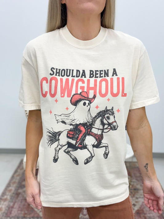 Shoulda Been A Cowghoul Graphic Tee Ivory
