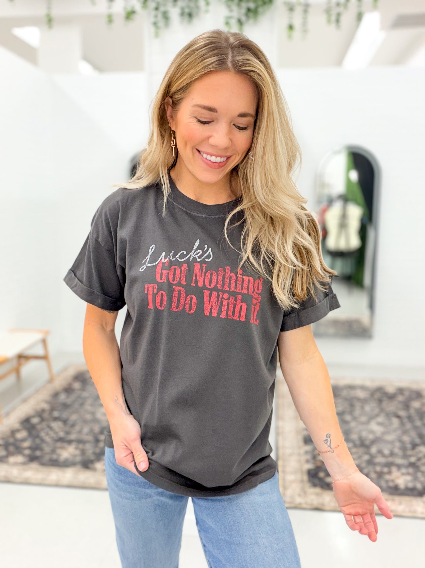 Girl Dangerous Luck's Got Nothing Graphic Tee