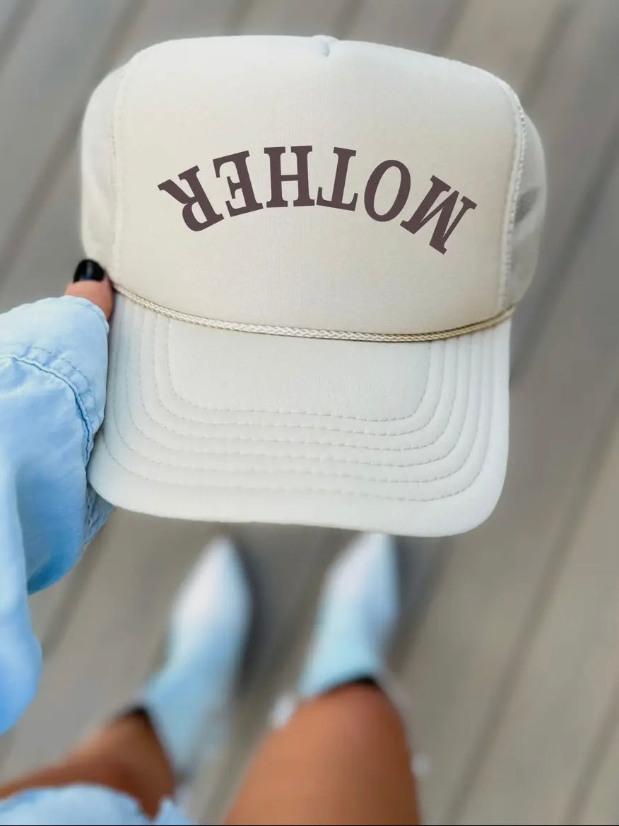 Mother Trucker Hat Beige