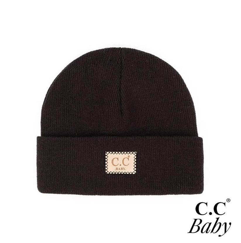 C.C Baby Knit Beanie Black