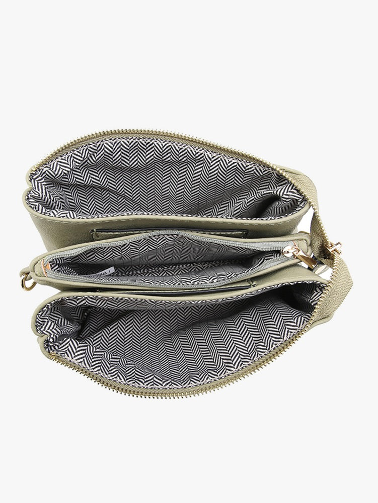The Riley Compartment Crossbody Light Mint