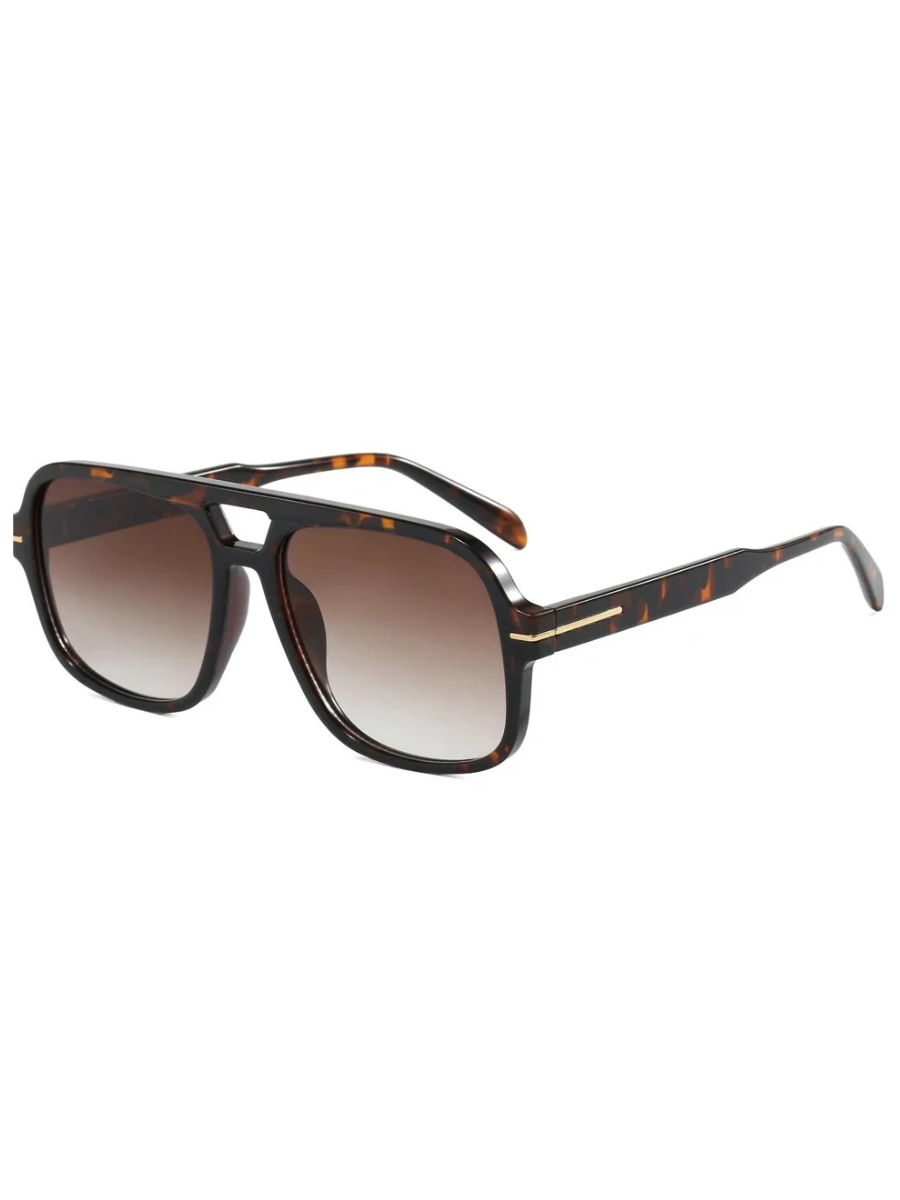 The Natalie Aviator Sunglasses Brown Tortoise/Brown