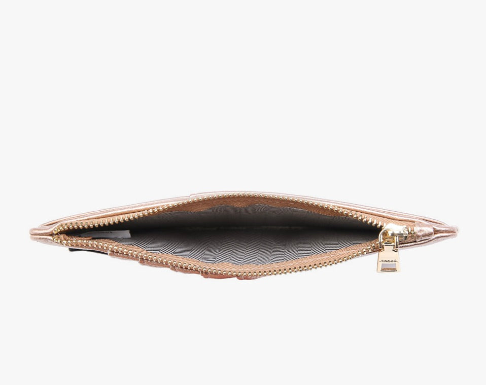 The Saige Slim Card Holder Wallet White