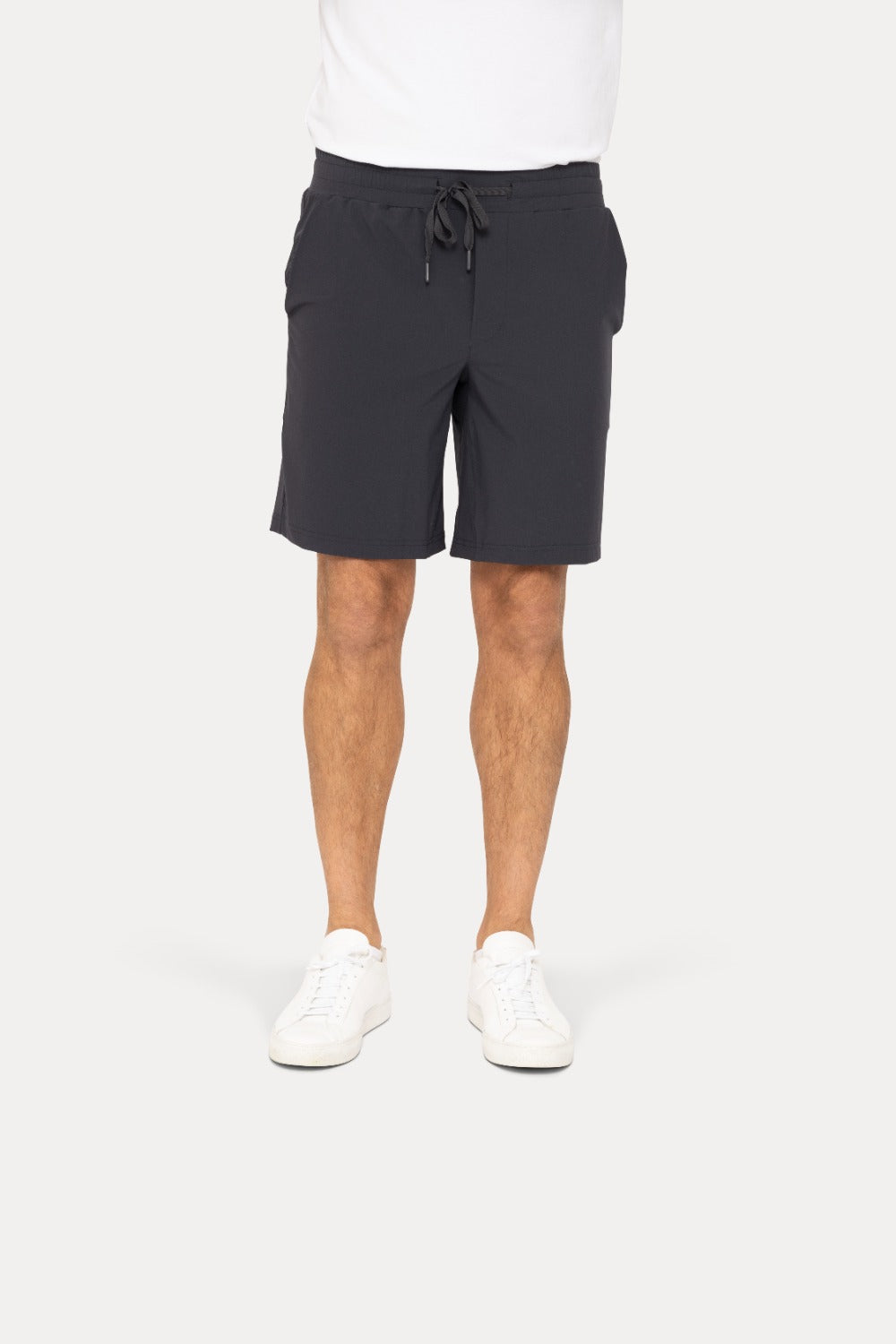 Men's Active Drawstring Shorts With Pockets Black
