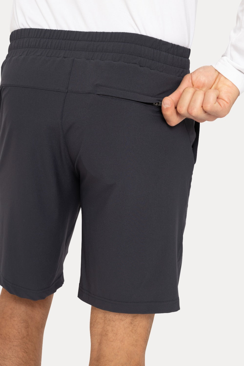 Men's Active Drawstring Shorts With Pockets Black