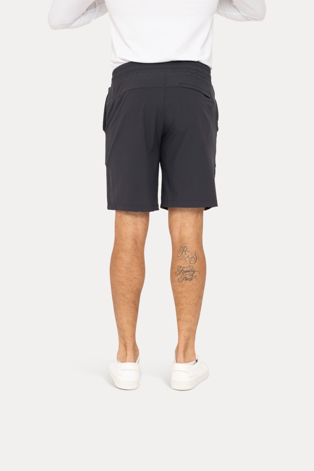 Men's Active Drawstring Shorts With Pockets Black