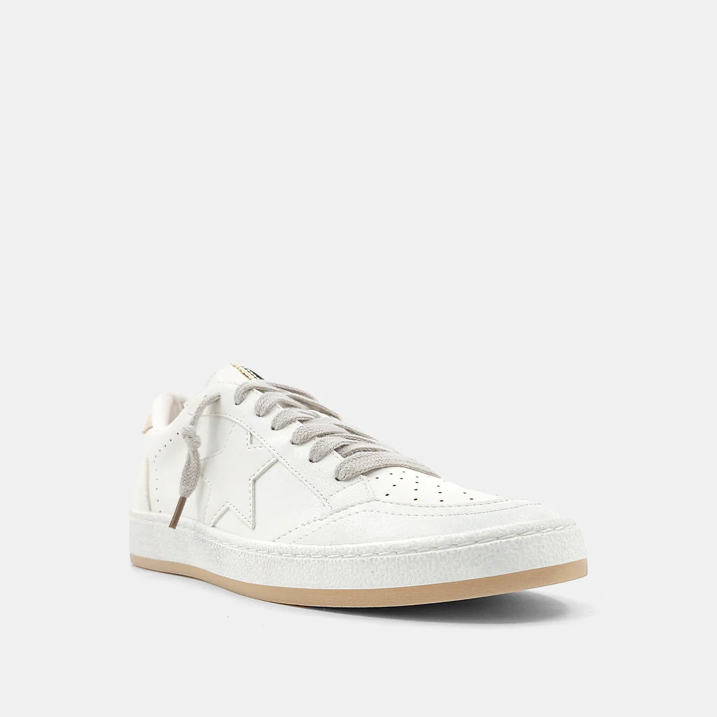 Street Style Paz Sneakers White Sand Suede