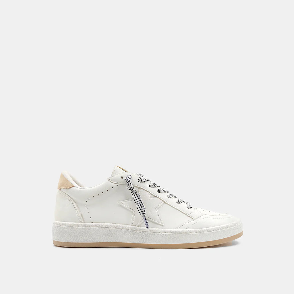 Street Style Paz Sneakers White Sand Suede