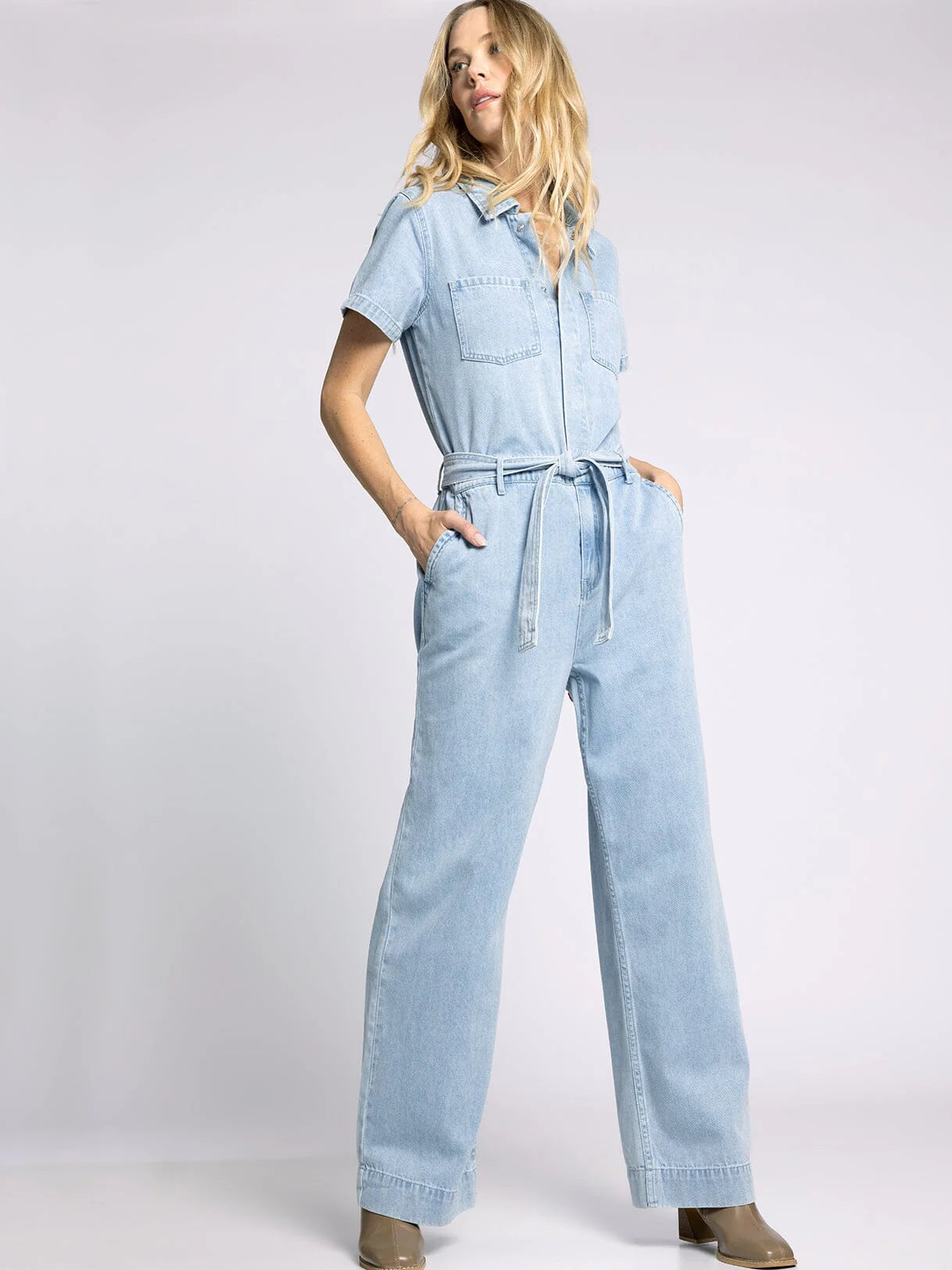 The Madison Jumpsuit Sofia Denim Wash