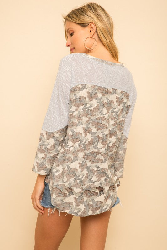 Full Swing Camouflage Top Large