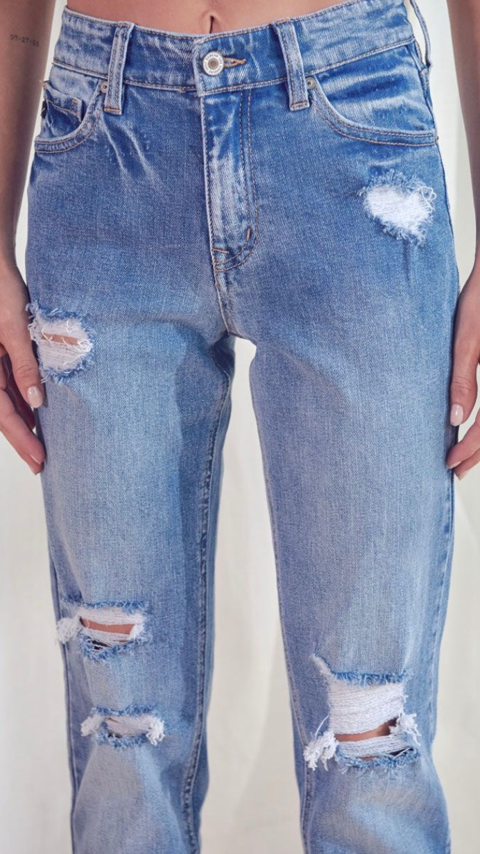 The Sophie High Rise Straight Jeans 3/25