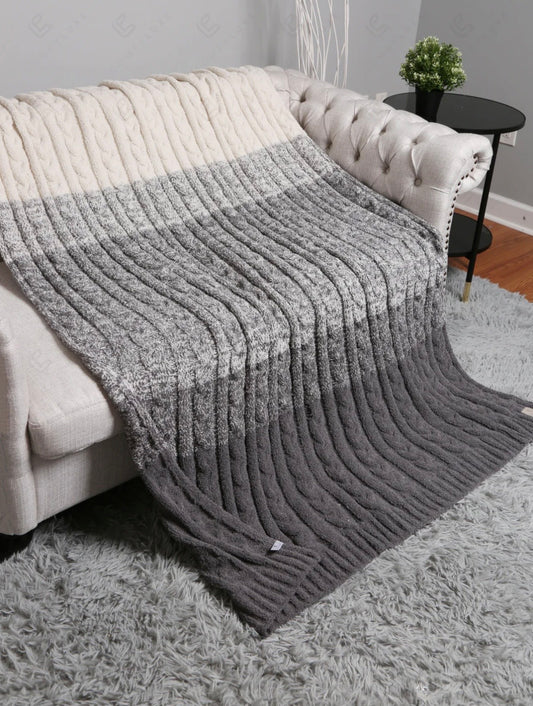 ComfyLuxe Gradient Blanket Gray