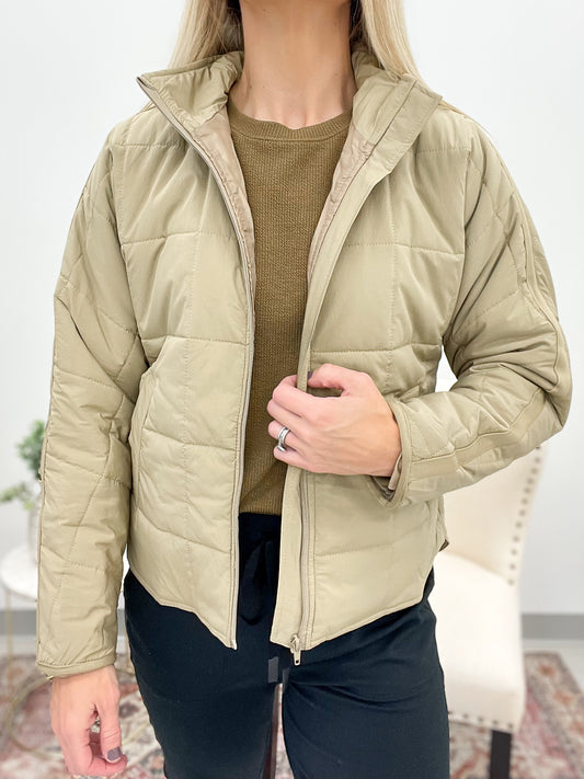 Known Better Puffer Jacket Taupe