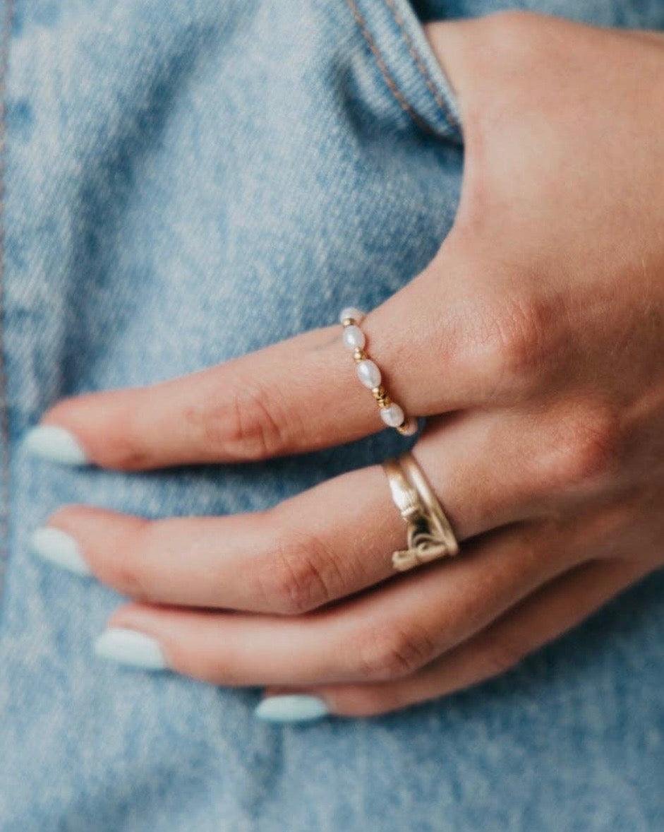 Delightful Waterproof Pearl Ring