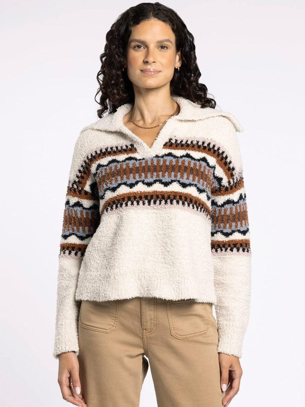 The Bernice Sweater Oxford Cream
