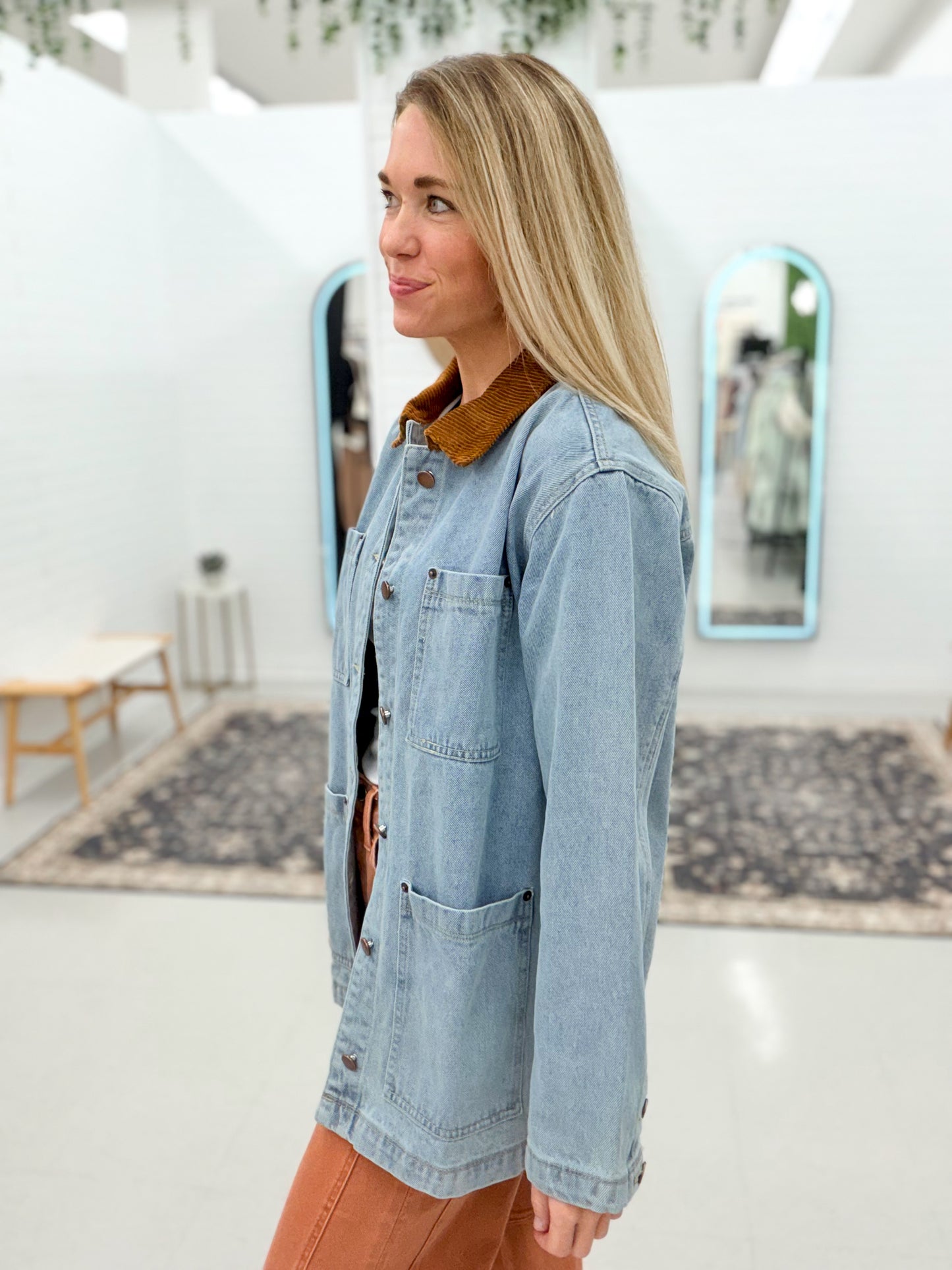 The Lexi Denim Barn Jacket Medium Wash