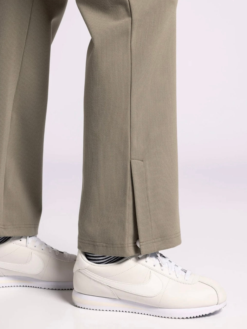 The Izzy Pants Olive Rib