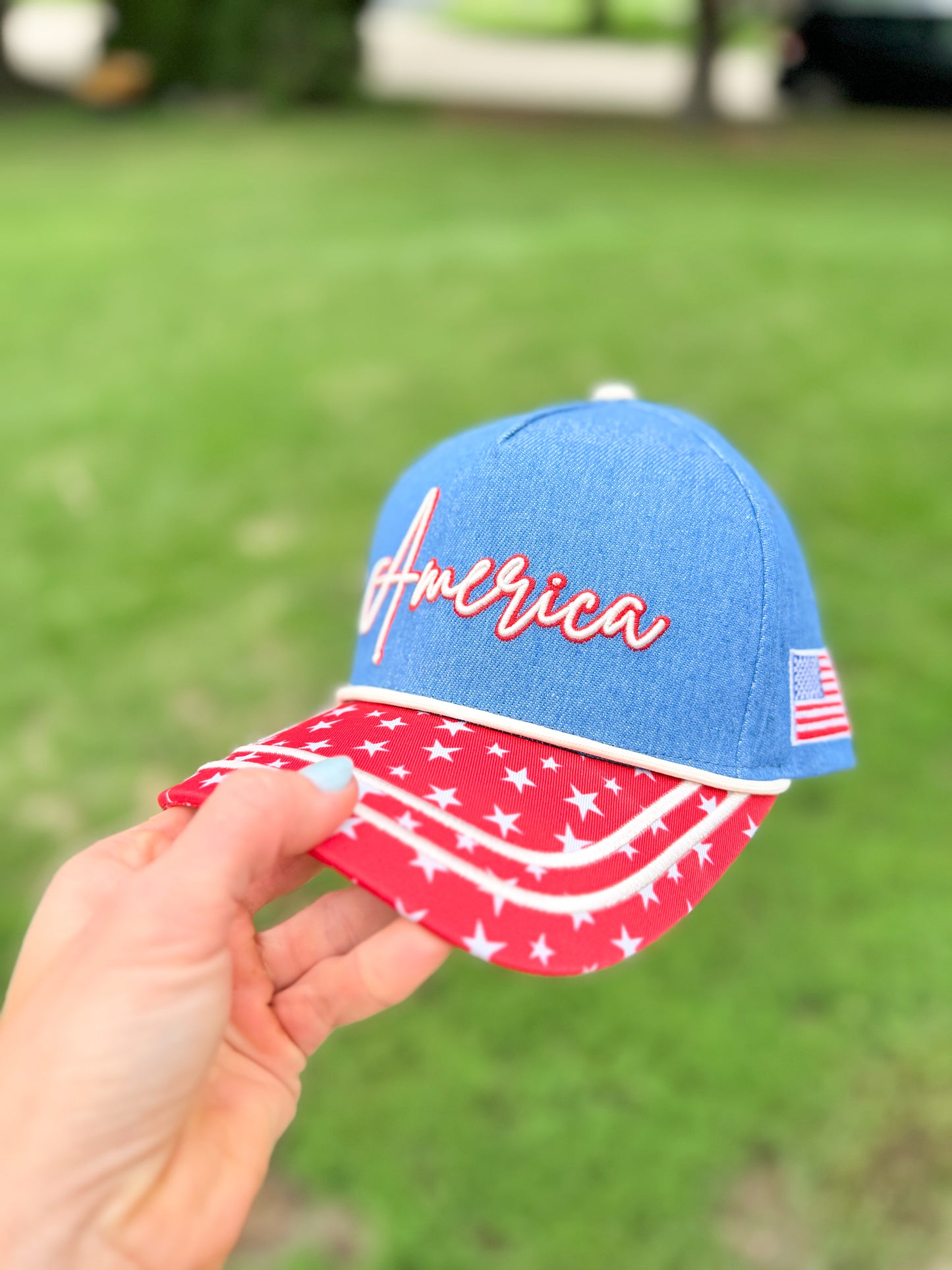 America Vintage Denim Hat