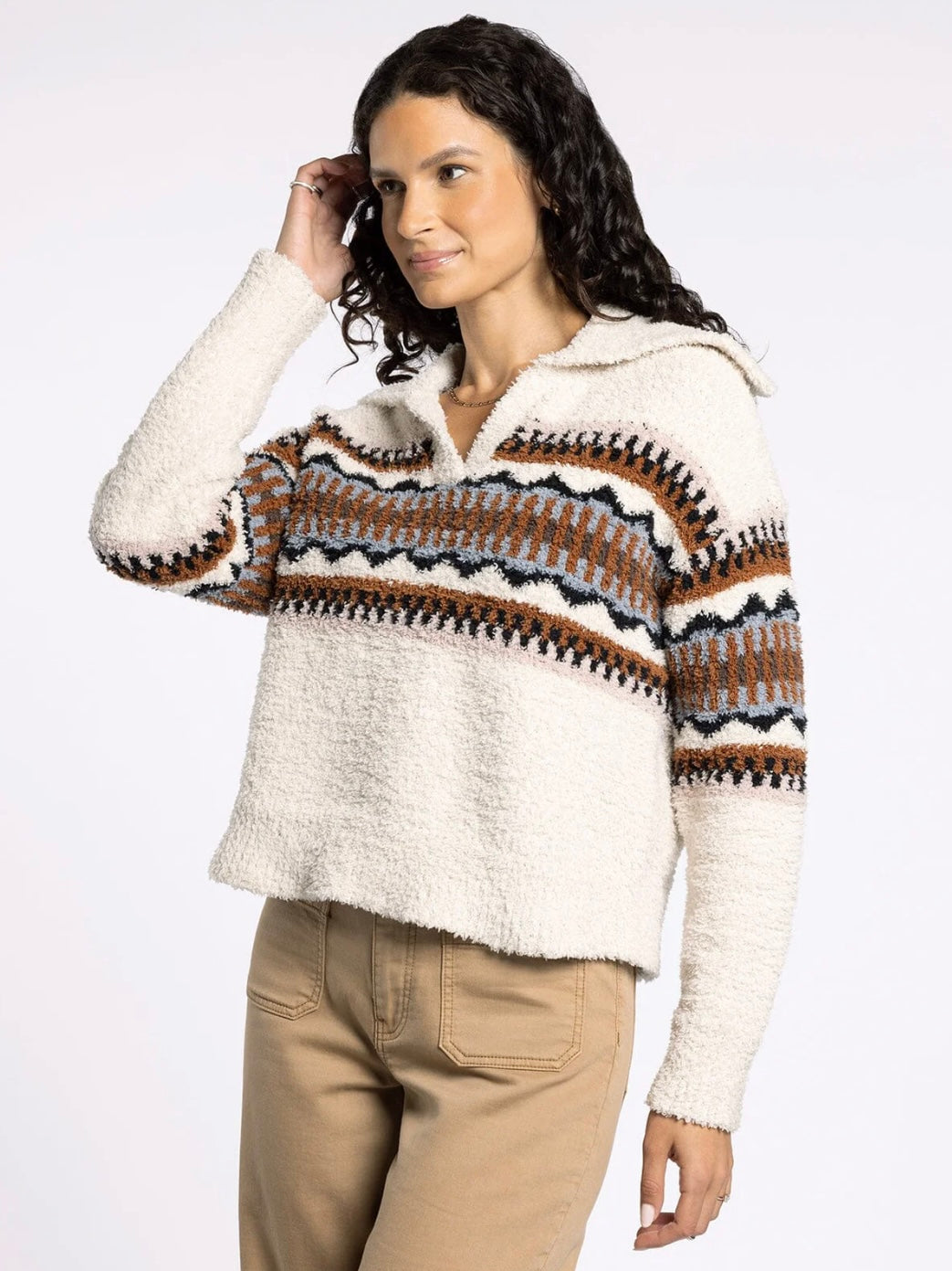 The Bernice Sweater Oxford Cream