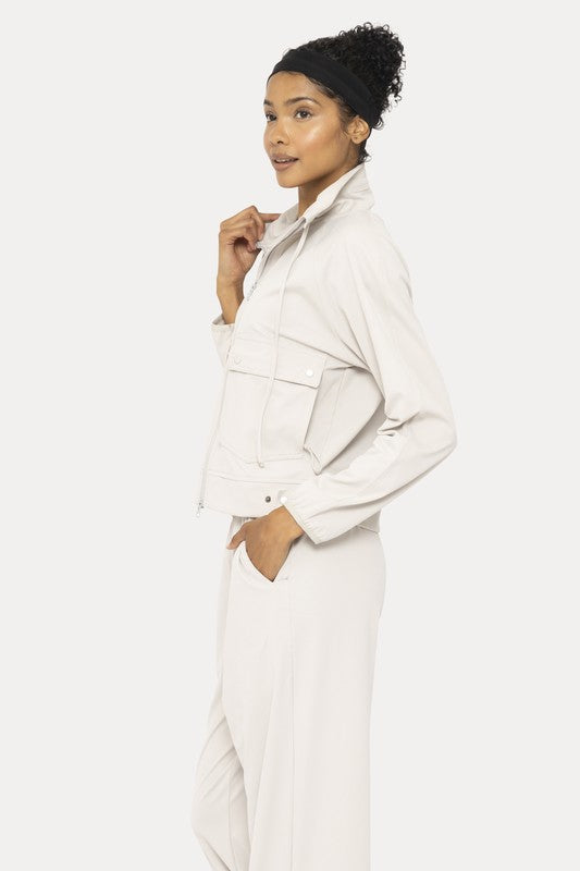Let It Go Ecosoft Jacket Pale Gray