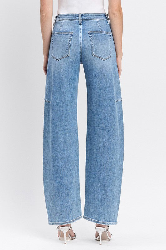 The Sadie High Rise Barrel Jeans