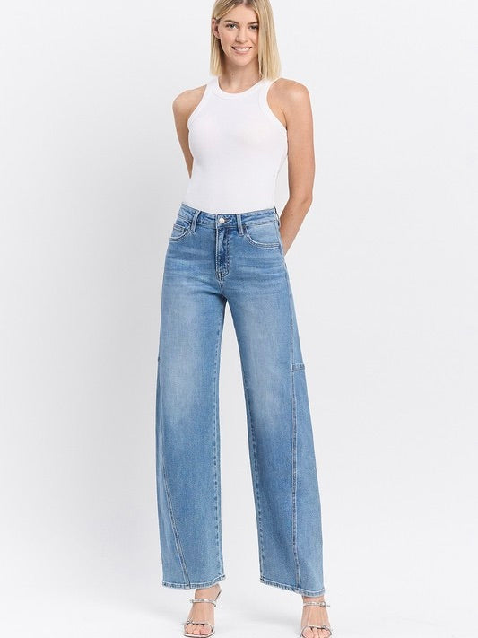 The Sadie High Rise Barrel Jeans