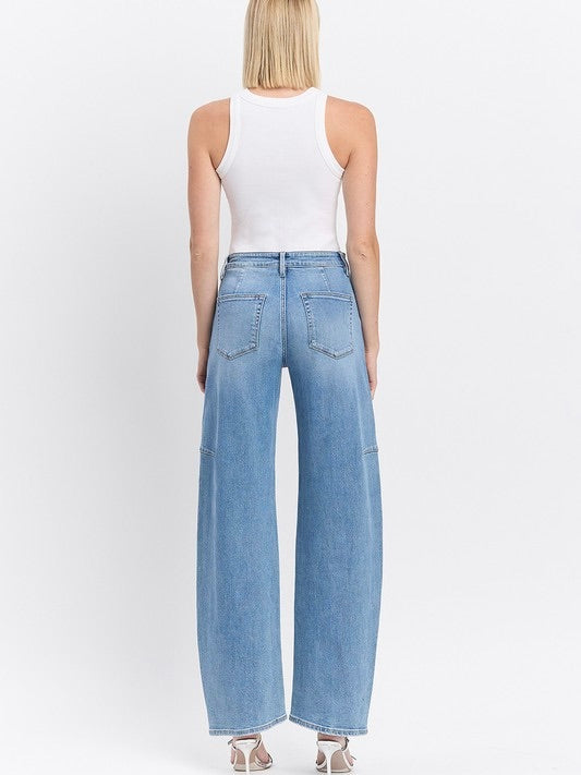 The Sadie High Rise Barrel Jeans