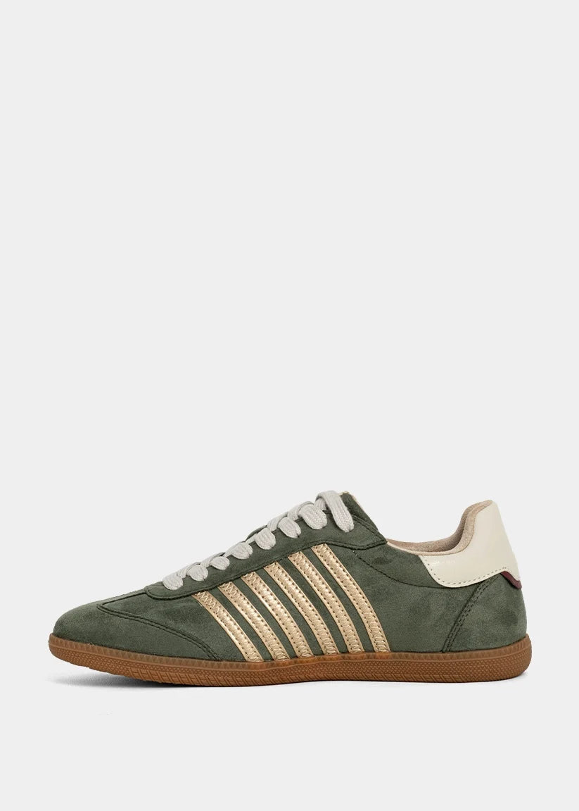 The Stevie Sneakers Olive Suede