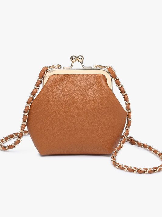 The Cleo Coin Pouch Crossbody Brown